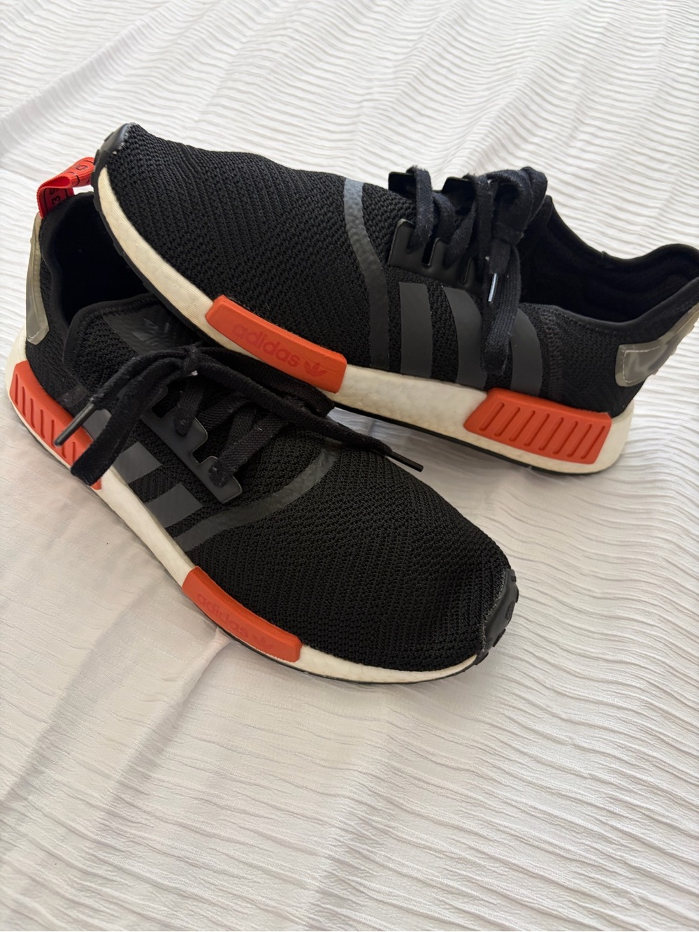 adidas NMD Men’s Black Sneakers with Red Accents